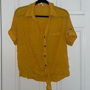 Vintage Style Front Tie Top